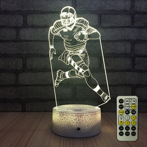 Baseball lamp,Bedside Lamp 7 Colors Change + Remote Control with Timer Kids Night