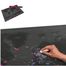 Load image into Gallery viewer, Creative Travel Map World Map Black Poster