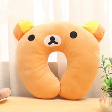 Load image into Gallery viewer, Comfortable Multi-Color Cartoon Animal U Shaped Travel Neck Pillow
