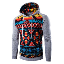 Load image into Gallery viewer, Colorful Geometric Print Hoodie