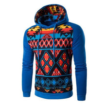 Load image into Gallery viewer, Colorful Geometric Print Hoodie