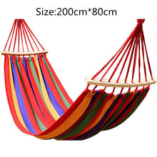 Load image into Gallery viewer, 200*80cm Backpacking Hammock - Portable Canvas Parachute Outdoor Single Hammock