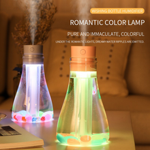 Load image into Gallery viewer, 500mL Car Mist Humidifier Diffuser Colorful Night Light Cool Humidifier Desktop Quiet USB Home Humidifier with Luminous Stone