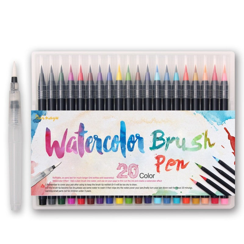 Watercolor pen 20 color suit