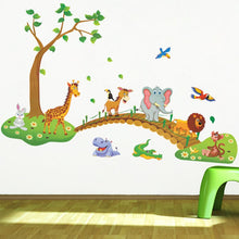Charger l\&#39;image dans la visionneuse de la galerie, Cute Forest Animal Cartoon Wall Stickers