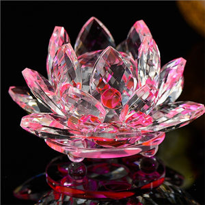 Crystal Lotus Home Decorations