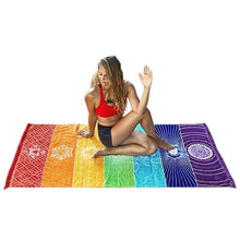 Load image into Gallery viewer, 7 Chakra Tapestry Meditation Runner