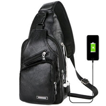 Load image into Gallery viewer, Portable charging casual messenger bag