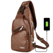Load image into Gallery viewer, Portable charging casual messenger bag