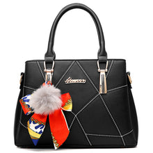 Load image into Gallery viewer, Women&#39;s Lace PU(Polyurethane) Top Handle Bag Artwork Black / White / Sky Blue / Fall &amp; Winter