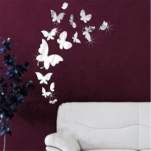 Animals 3D Wall Stickers Mirror Wall Stickers Decorative Wall Stickers, Vinyl Home Decoration Wall Decal Wall