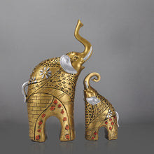 Charger l\&#39;image dans la visionneuse de la galerie, Resin arts and crafts wholesale creative gold elephant ornaments Europe