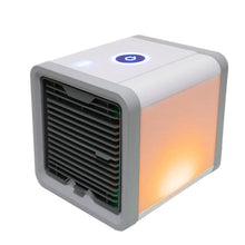 Load image into Gallery viewer, USB Mini Portable Air Conditioner Humidifier Purifier 7 Colors Light Desktop Air Cooling Fan Air Cooler Fan for Office Home