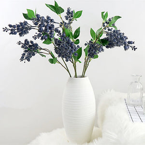Artificial Flowers 1 Branch Classic European Pastoral Style Plants Tabletop Flower