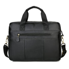 Load image into Gallery viewer, Men&#39;s Zipper Cowhide Briefcase Solid Color Black / Coffee / Fall &amp; Winter