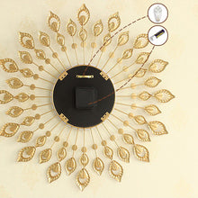 Load image into Gallery viewer, Creative Peacock Wall Clock Of Europe Type StyleFashion Metal Set Auger ClockSitting Room Quiet Quartz Bracket Clock 67*67CM