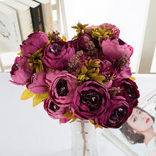 Load image into Gallery viewer, 8 Head High Grade European Style Core Peony Simulation Flower