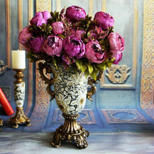 Load image into Gallery viewer, 8 Head High Grade European Style Core Peony Simulation Flower