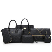 Load image into Gallery viewer, Women&#39;s Zipper Bag Set Bag Sets PU(Polyurethane) 6 Pieces Purse Set Gold / Black / Red