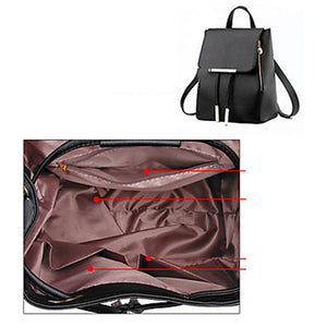 Women's Rivet / Buttons Commuter Backpack Backpack PU(Polyurethane) Plaid Light Green / Watermelon / Lavender