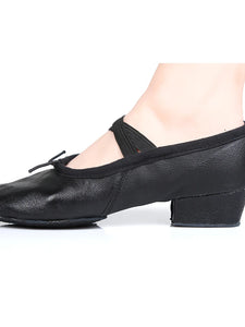 Nextchain  Women's Faux Leather Ballet Shoes Heel Chunky Heel Customizable Black / Red / Indoor / Practice / Professional / EU40