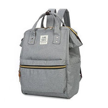 Load image into Gallery viewer, Women&#39;s Zipper School Bag Backpack Canvas Geometric Gray
