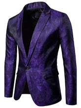 Load image into Gallery viewer, Men&#39;s Party / Daily / Daily Wear Sophisticated Spring / Fall Regular Blazer, Solid Colored