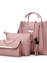 Charger l\&#39;image dans la visionneuse de la galerie, Women&#39;s Zipper Bag Set Bag Sets PU(Polyurethane) 3 Pcs Purse Set Blushing Pink / Gray / Brown