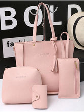 Charger l\&#39;image dans la visionneuse de la galerie, Women&#39;s Bag Set Bag Sets PU(Polyurethane) Solid Colored 4 Pieces Purse Set Blushing Pink / Gray / Brown