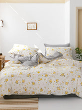 Load image into Gallery viewer, Flower Print Bedding Set Without Filler