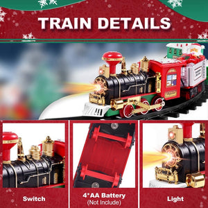 Toy Train Set with Lights and Sounds