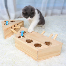 Charger l\&#39;image dans la visionneuse de la galerie, Funny Cat Toy Pet Indoor Solid Wooden Cat Hunting Toys