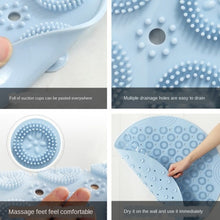 Load image into Gallery viewer, 55cm Round PVC Non-slip Bathroom Mat EP Silicone Shower Bath Mat