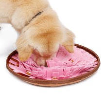 Load image into Gallery viewer, Pet Felt Cloth Leak Food Anti Choking Bowl Mat Dogs Cats Snuffle Bowl Mat