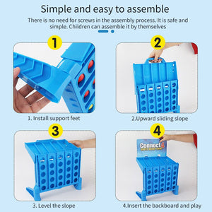 Bouncing Linking Shots Connect 4 Game 1 Set Board Game Entertainment Educational Puzzle Toys