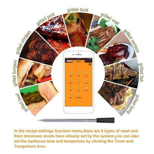 Digital Probe Meat Thermometer Kitchen Wireless Cooking Bbq Food Thermometer