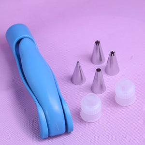 1Set Cupcake Pastry Icing Piping Bag Nozzle Tip Mold Fondant Cake Fondant Sugar Party Baking Decorating Pen Tools