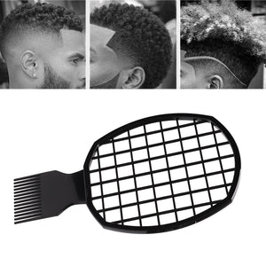 African Hairdressing Twist Wave Curly Hair Comb Professional Salon Barber Mesh Sponge Tin Foil Hot Brush Hairdressing Tool 2019
