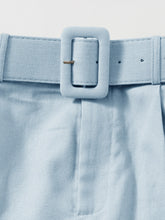Load image into Gallery viewer, Button Front Top &amp; Belted Shorts Set
