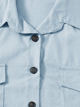 Charger l\&#39;image dans la visionneuse de la galerie, Button Front Top &amp; Belted Shorts Set