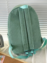 Load image into Gallery viewer, Minimalist Corduroy Pocket Front Backpack