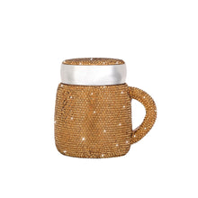Load image into Gallery viewer, 400ml Sparkling Thermos Mug with Lid Ceramic Diamond