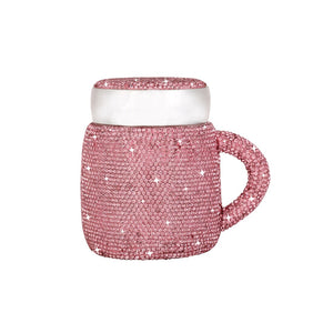 400ml Sparkling Thermos Mug with Lid Ceramic Diamond