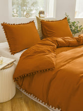 Load image into Gallery viewer, Pom Pom Duvet Cover Set Without Filler
