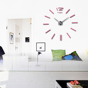 Modern Wall Clock Watch Clocks 3D DIY Acrylic Nirror Stickers Living Room Quartz Needle Europe Horloge Home Office Decor Christmas Gift