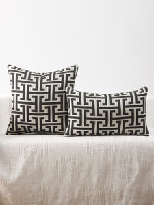 1pc Jacquard Cushion Cover, Modern Throw Pillow Case, Pillow Insert Not Include, For Sofa, Living Room