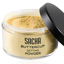 Load image into Gallery viewer, Buttercup Powder by . No Ashy Flashback. Blurs Fine Lines and Pores. Best Matte Face Powder for Setting Makeup Foundation. Medium to Dark Skin Tones, 1.25 oz