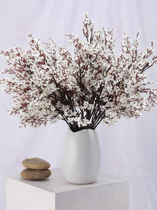 Cherry Blossoms Artificial Flowers Baby's Breath, Gypsophila Fake Flowers DIY Wedding Decoration Home Bouquet Faux Flowers Branch