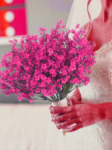 Cherry Blossoms Artificial Flowers Baby's Breath, Gypsophila Fake Flowers DIY Wedding Decoration Home Bouquet Faux Flowers Branch