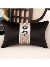 Load image into Gallery viewer, 1pc black white luxury embroidery velvet cushion cover 30x50 45x45 50x50 decorative patchwork high-end sofa pillow cover decor pillowcase